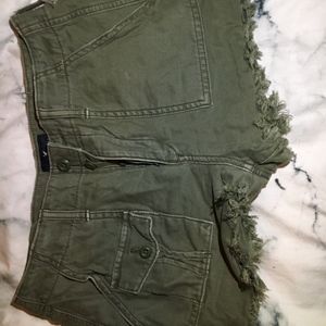 American Eagle Green High Wasted Shorts